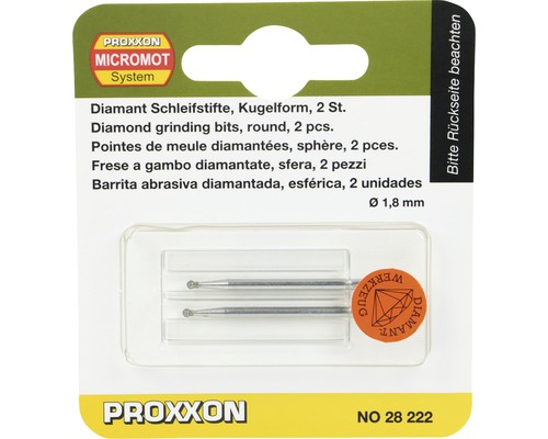 Diamantový brousek Proxxon Ø 1,8 mm, 2 ks, 28222
