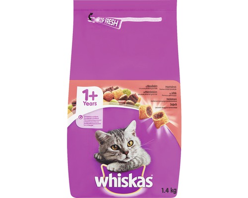 Whiskas krmivo pro kočky pro kočky od jednoho roku, balení 1,4 kilogramu