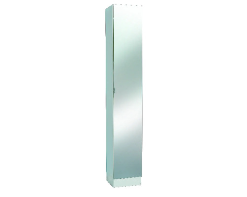 Koupelnová skříňka vysoká Pelipal WIEN 980 se zrcadlem bílá s 1 dvířky