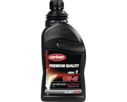 Celoroční motorový olej Carlson Super GX SAE 15W-40 Motorový olej Carlson Premium Quality 15W-40 v 1litrové lahvi