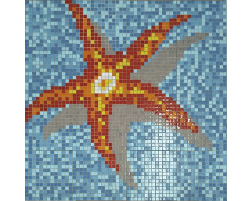 Skleněná mozaika GM K39P mořská hvězda 116,4x116,4 cm