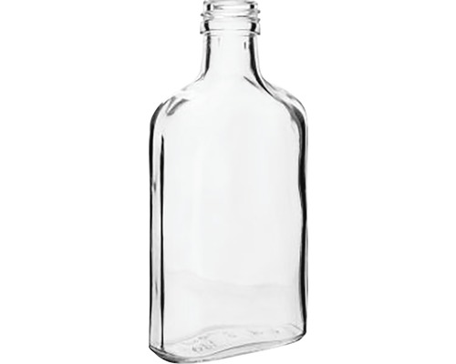 Láhev placatka skleněná 200 ml