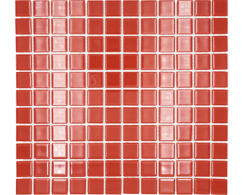 Skleněná mozaika CM 4060 červená 30,5x32,5 cm