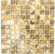 Mušlová mozaika SM 2569 BÉŽOVOHNĚDÁ 30x30 cm-thumb-0