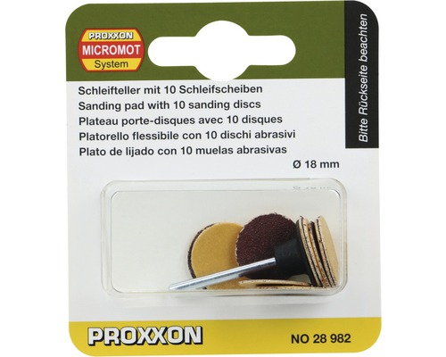 Brusné kotouče Proxxon Ø 18 mm, K120, K 150, 10 ks, 28982