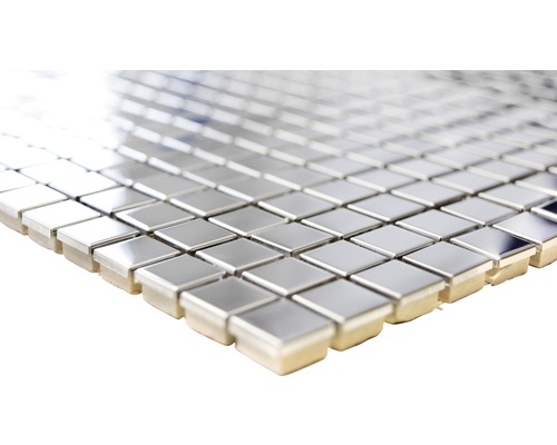 Čtvercové mozaikové dlaždice z nerezové oceli