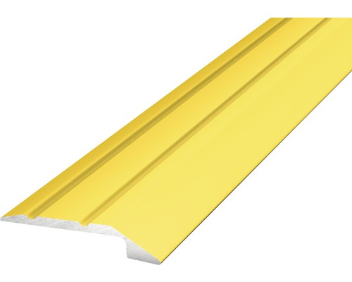 ALU ukončovací profil zlatý 2,7m 4-5mm x 30mm samolepící Žlutý přechodový profil pro podlahové krytiny