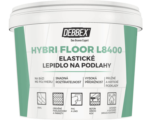 Lepidlo na parkety DEN BRAVEN Hybri Floor flexibilní 15 kg Debbex Hybri Floor L8400 elastické lepidlo na podlahy v kbelíku