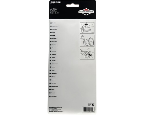 Balení vzduchového filtru Briggs and Stratton