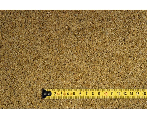 Písek s měřicí páskou pro zobrazení velikosti