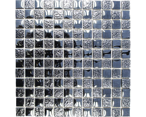Skleněná mozaika XCM 8LU89 ČERNÁ 29,8x29,8 cm