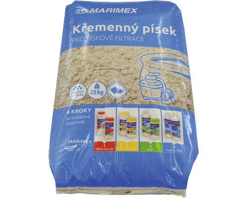 Křemenný písek pro pískové filtrace v 25 kilogramovém balení