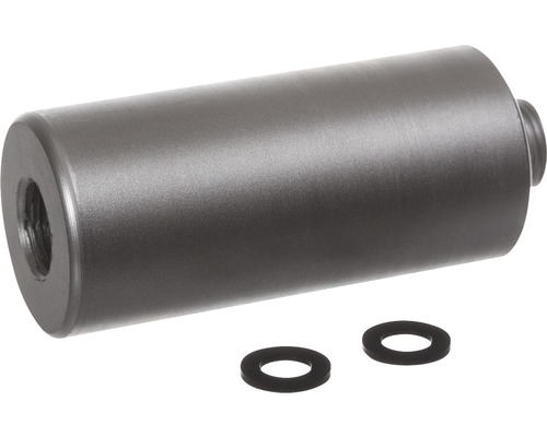 Kovový válec se závitem a dvěma těsnicími kroužky