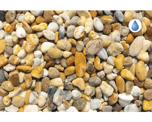 Detailní záběr okrasného štěrku do zahrady