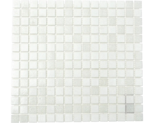 Skleněná mozaika A 112 mix bílá 30,5x32,5 cm