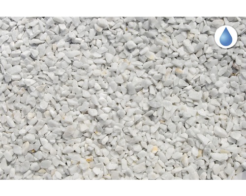 Bílý okrasný štěrk