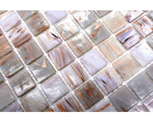 Čtvercové skleněné mozaikové dlaždice se vzorem