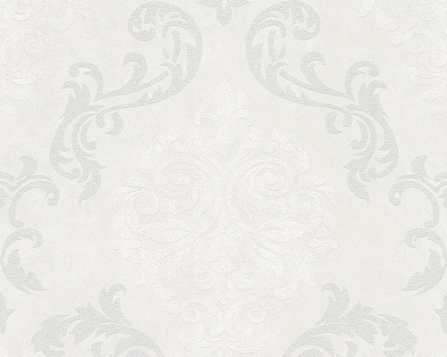 Vliesová tapeta, lesklá, motiv ornament, šedá