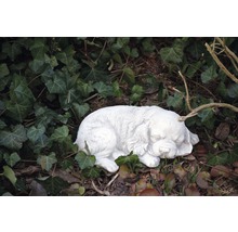 Dekorativní zahradní figurka spícího psa