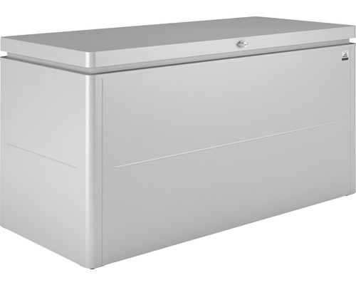 Box na polstry biohort LoungeBox 160 160 x 70 x 83,5 cm stříbrný metalický