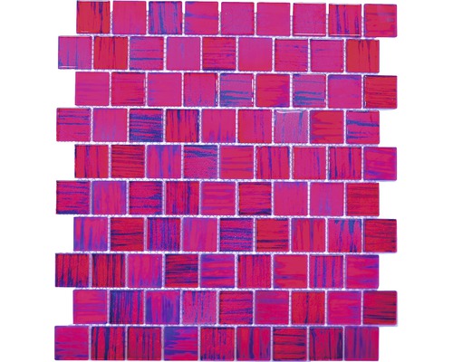 Skleněná mozaika XCM CF87 SKLO RŮŽOVÁ 28,6x31,8 cm Skleněná mozaiková dlaždice