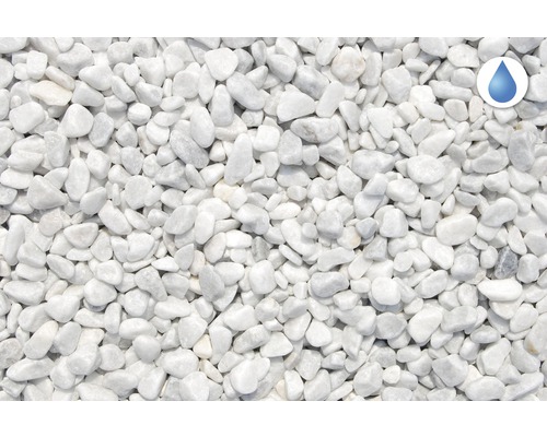 Bílý okrasný štěrk