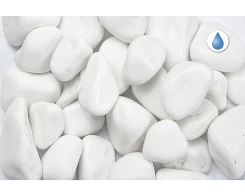 Bílé okrasné oblázky