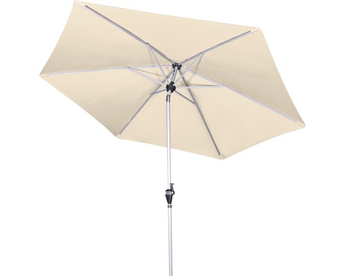 Obdélníkový slunečník se stříbrným rámem