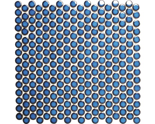 Keramická mozaika Knoflík 451 30,5x32,5cm kobaltově modrá
