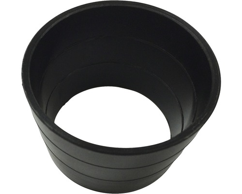 Černá plastová trubková spojka