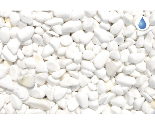 Bílé okrasné oblázky