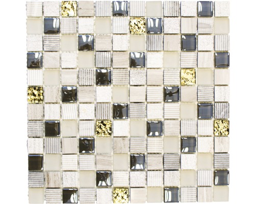Mozaika XCM HQ22 MIX SVĚTLE ŠEDÁ 30x30 cm