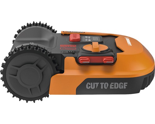 Robotická sekačka Worx Landroid s hrubými pneumatikami do zahrady