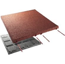 Dlaždice tlumící pád s propojovacími kolíky