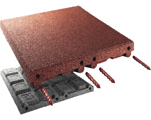 Desky z gumového granulátu s propojovacími kolíky