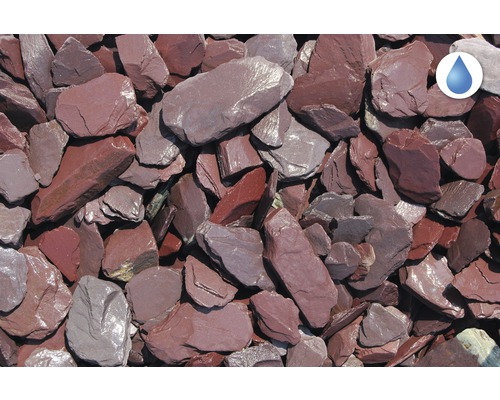 Červená okrasná břidlice pro zahradní a krajinářské úpravy