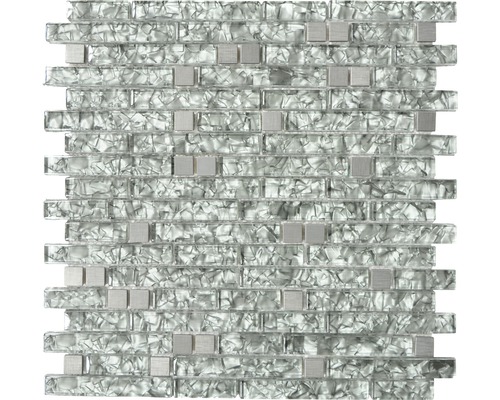 Mozaika XCM MV728 MIX ZELENOŠEDÁ 29,8x30,4 cm