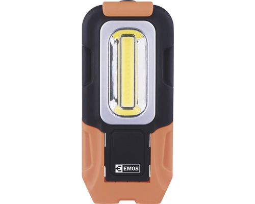LED svítilna Emos COB 3W 200lm 3×AAA černá/oranžová