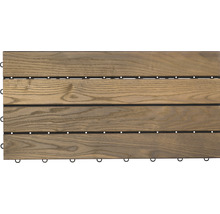 Dřevěná dlaždice XL hladká 60 x 30 cm s klick systémem termo jasan-thumb-4