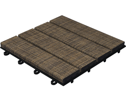 Teracová dlaždice z kompozitního materiálu s plastovou spodní konstrukcí