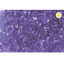 Detail fialové skleněné drti