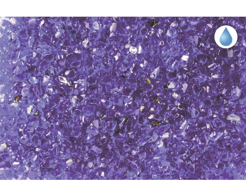 Dekorační sklo ve fialové barvě