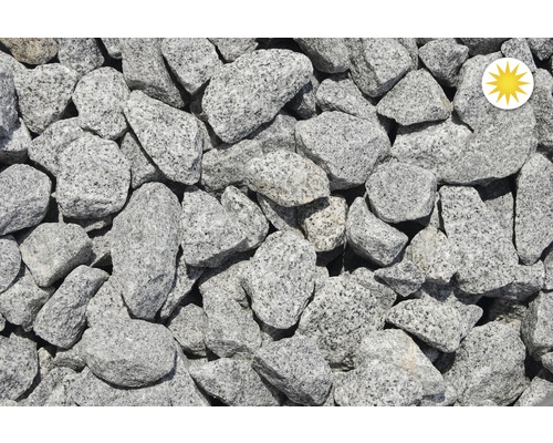 Kamenná drť žulová 25–50 mm sůl a pepř balení 25 kg