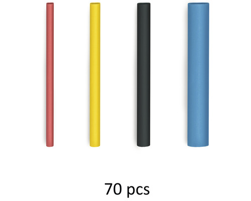 Tříděné smršťovací bužírky, 70 kusů