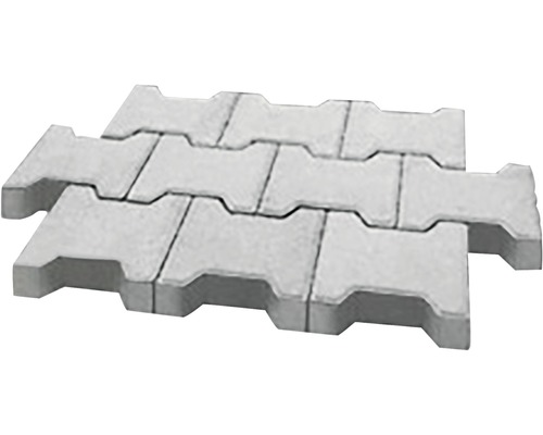 Zámková dlažba betonová H-profil 6 cm přírodní
