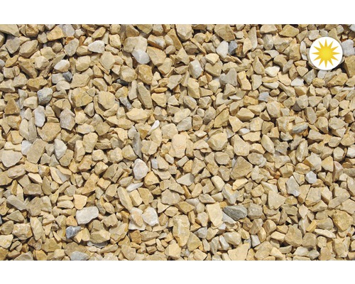 Kamenná drť mramorová 8–12 mm zlatý okr balení 10 kg