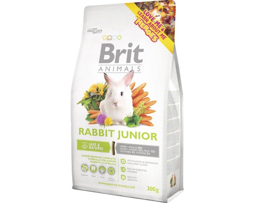 Krmivo pro králíky Brit Animals Rabbit Junior Complete 300 g