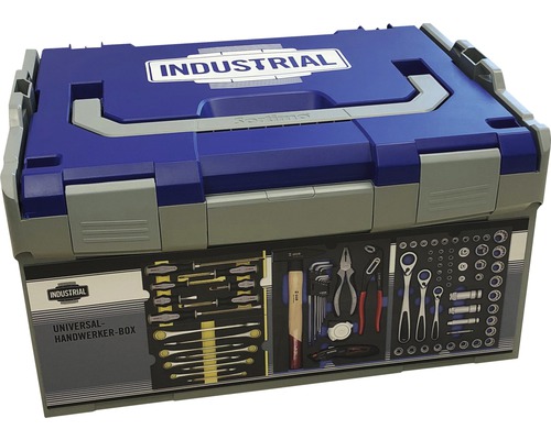 Universalní kufr s nářadím Industrial L-BOXX 445 x 245 x 358 mm 80 dílný modrá/šedá/bílá