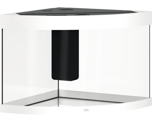 Rohové akvárium s filtračním systémem