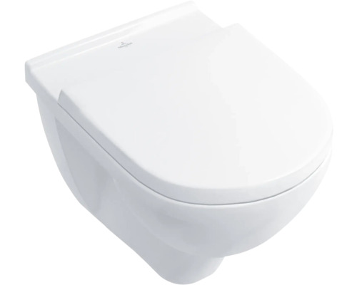 Závěsné WC set Villeroy & Boch O,novo otevřený splachovací kruh bílá vč. WC prkénka 5660 Závěsné WC set Villeroy & Boch O,novo otevřený splachovací kruh bílá vč. WC prkénka 5660